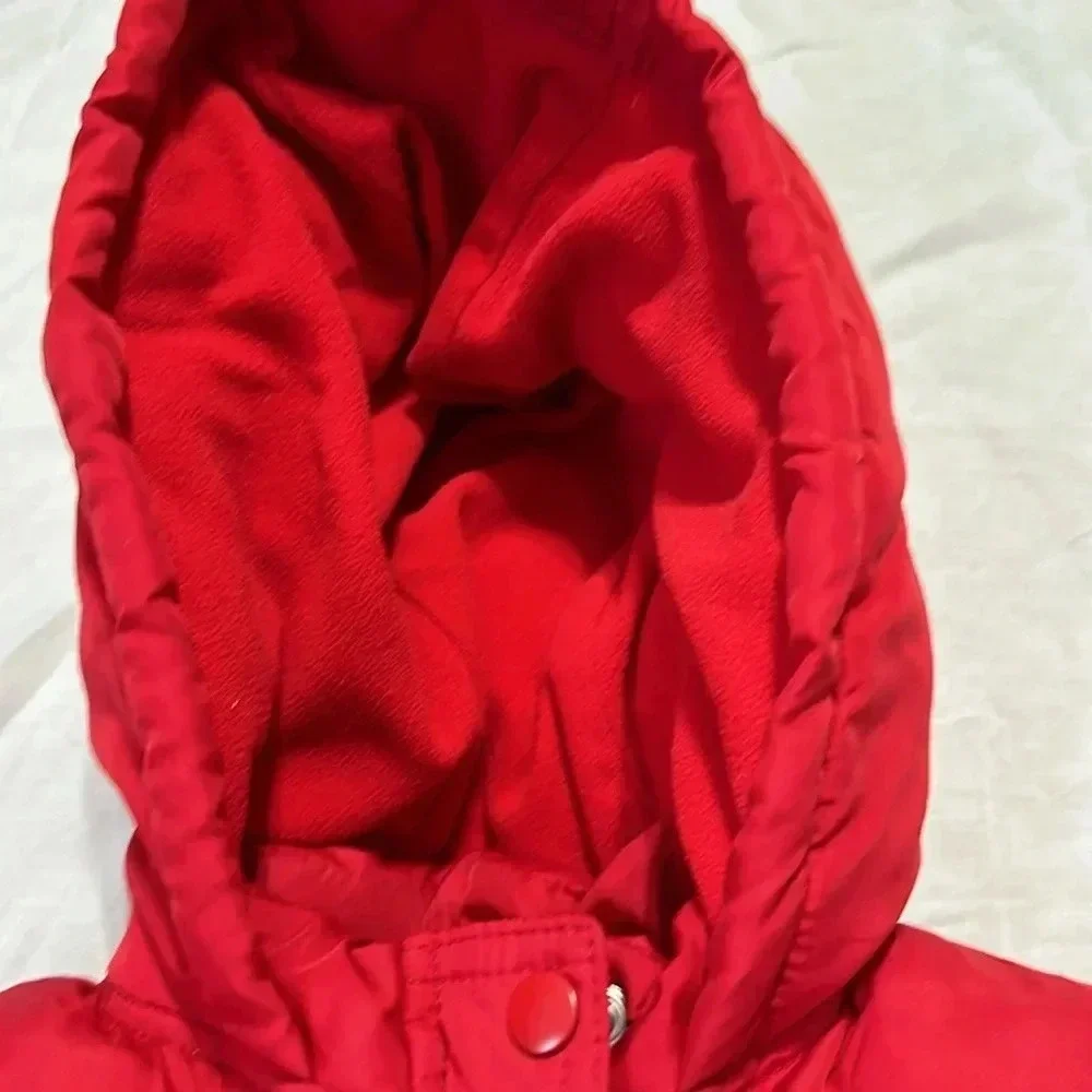 Gymboree Baby Girl Red Puffer Jacket Bows Sz 2T/3T